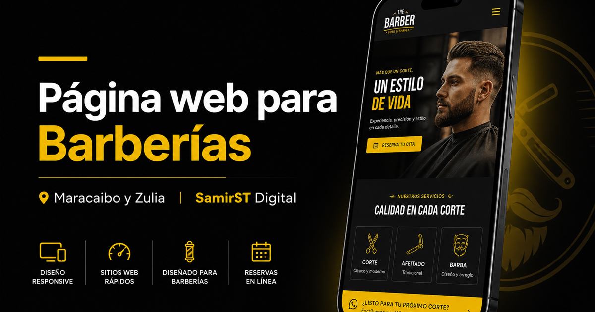 Páginas web para barberías en Maracaibo