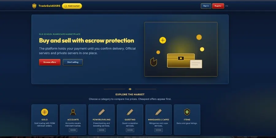 TradeGold Gamer — desarrollo web SamirST Digital